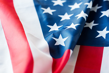 Image showing close up of american flag