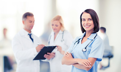 Image showing group of doctors in hospital