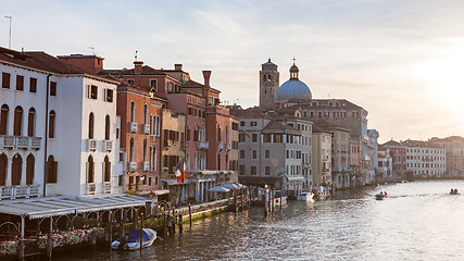 Image showing Canal Grande with Basilica di Santa Maria della Salute