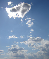 Image showing blue sky and clouds