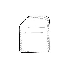 Image showing Document sketch icon.