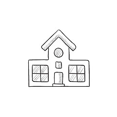 Image showing Building sketch icon.