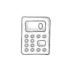 Image showing Calculator sketch icon.