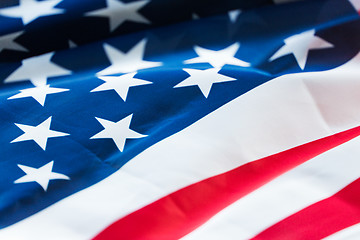 Image showing close up of american flag