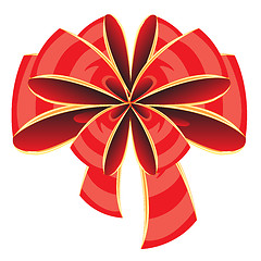 Image showing Red bow