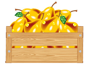 Image showing Box with pear