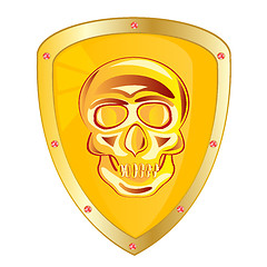 Image showing Yellow shield