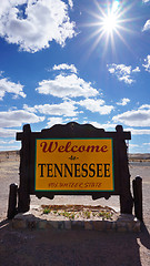 Image showing Welcome to Tennessee state concept