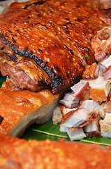 Image showing Roasted Pork in Market