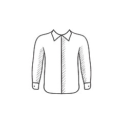 Image showing Shirt sketch icon.