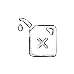 Image showing Gas container sketch icon.