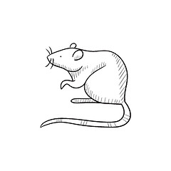 Image showing Mouse sketch icon.