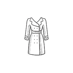 Image showing Coat sketch icon.