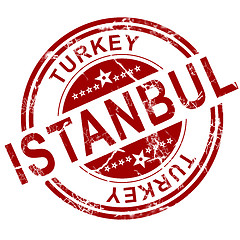 Image showing Red Istanbul stamp 