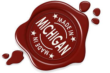 Image showing Label seal of Made in Michigan