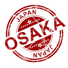 Image showing Red Osaka stamp 