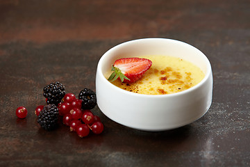 Image showing creme brule dessert