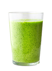 Image showing glass of green smoothie