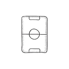 Image showing Stadium layout sketch icon.