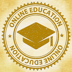 Image showing Online Education Indicates Web Site And Educated