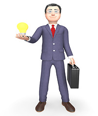 Image showing Idea Character Represents Power Source And Business 3d Rendering