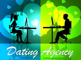 Image showing Dating Agency Represents Companies Network And Partner