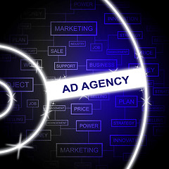 Image showing Ad Agency Means Business Advert And Advertise