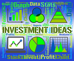 Image showing Investment Ideas Shows Shares Invention And Stock