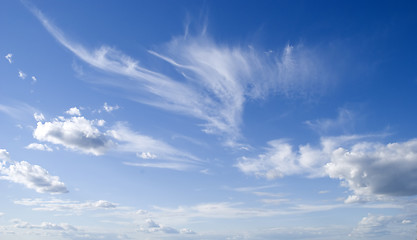 Image showing dark blue sky and cloud