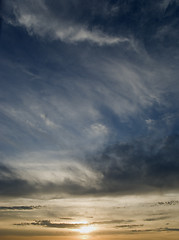 Image showing dark evening sky