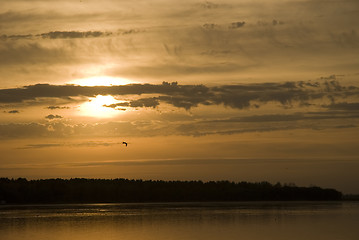 Image showing dramatic sunset