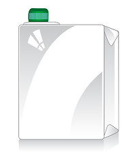 Image showing Square package on white