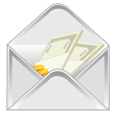 Image showing Envelope with money