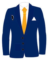 Image showing Blue suit and tie