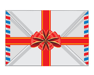 Image showing Envelope decorated by bow