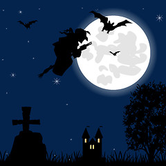 Image showing Evil spirits power in night on Halloween