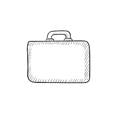 Image showing Briefcase sketch icon.