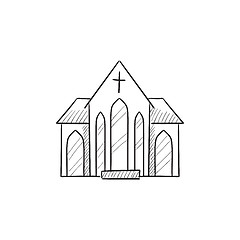 Image showing Church sketch icon.