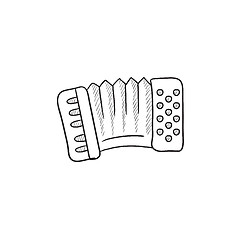 Image showing Accordion sketch icon.