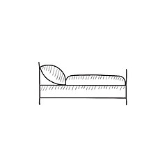 Image showing Bed sketch icon.