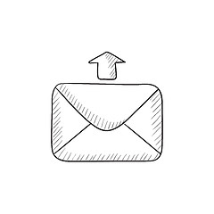 Image showing Sending email sketch icon.