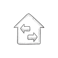 Image showing Property resale sketch icon.