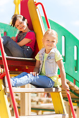 Image showing happy kids on children playground