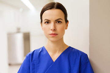 Image showing doctor or nurse at hospital corridor