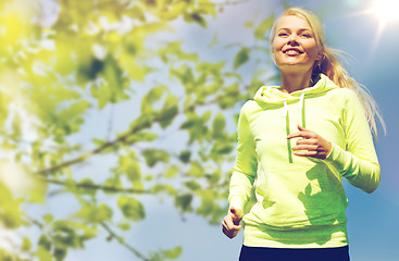 Image showing woman jogging outdoors