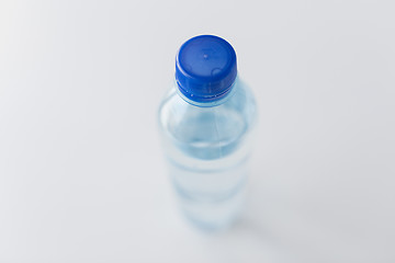 Image showing close up of bottle with drinking water on table