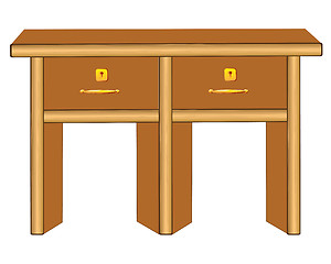 Image showing Wooden table