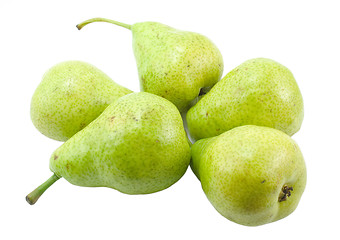 Image showing five pears