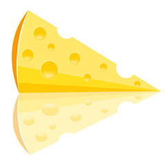 Image showing Piece of the cheese