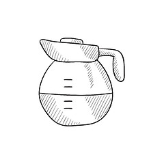 Image showing Carafe sketch icon.